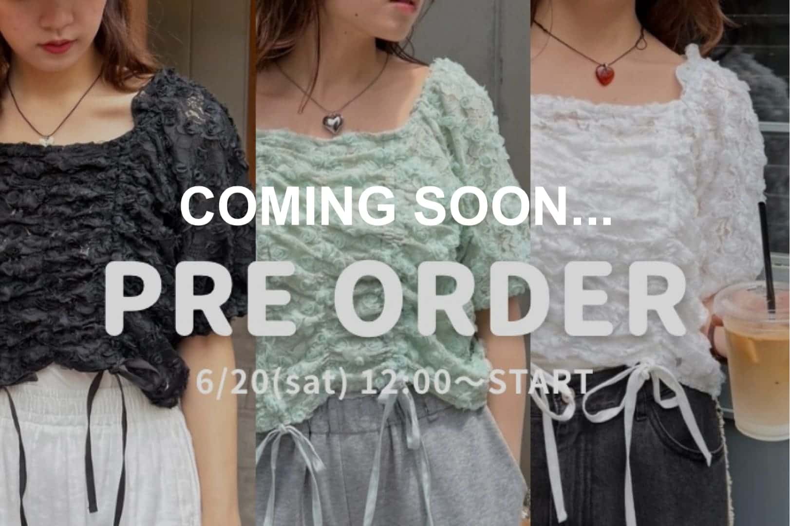 COMMING SOON...【6/20(sat) 12:00~新作予約開始！】