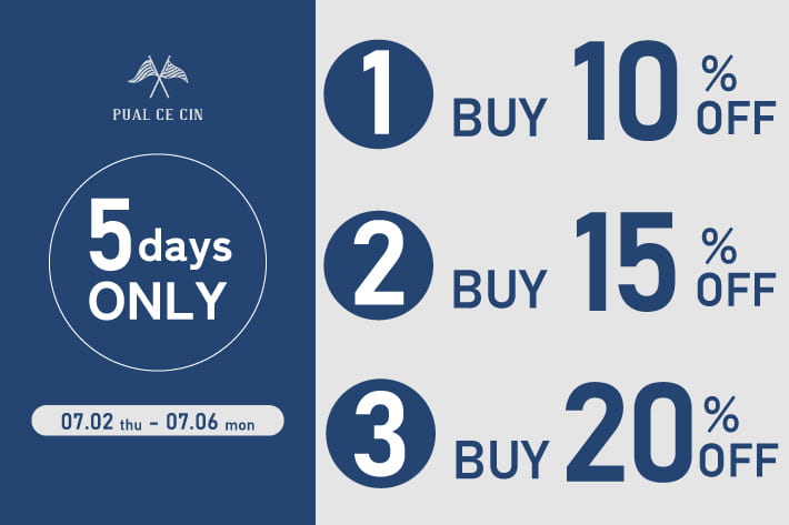 《全品対象》TIME SALE価格からさらにOFF｜1BUY10%・2BUY15%・3BUY20%クーポンキャンペーン！