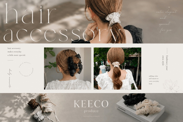 【KEECO企画】新作ヘアアクセサリー入荷！