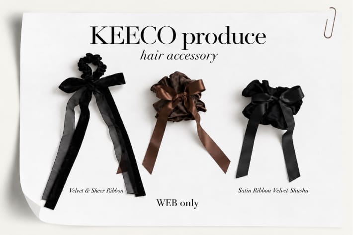【KEECO企画】リボンシュシュが発売開始！