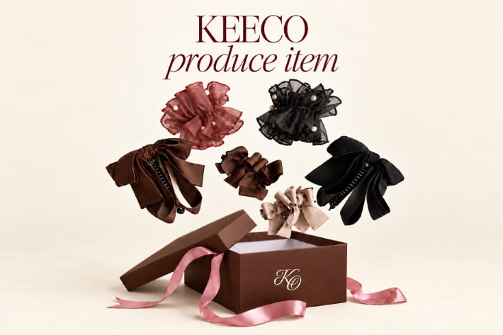 【KEECO企画】待望のヘアアクセサリー再入荷！
