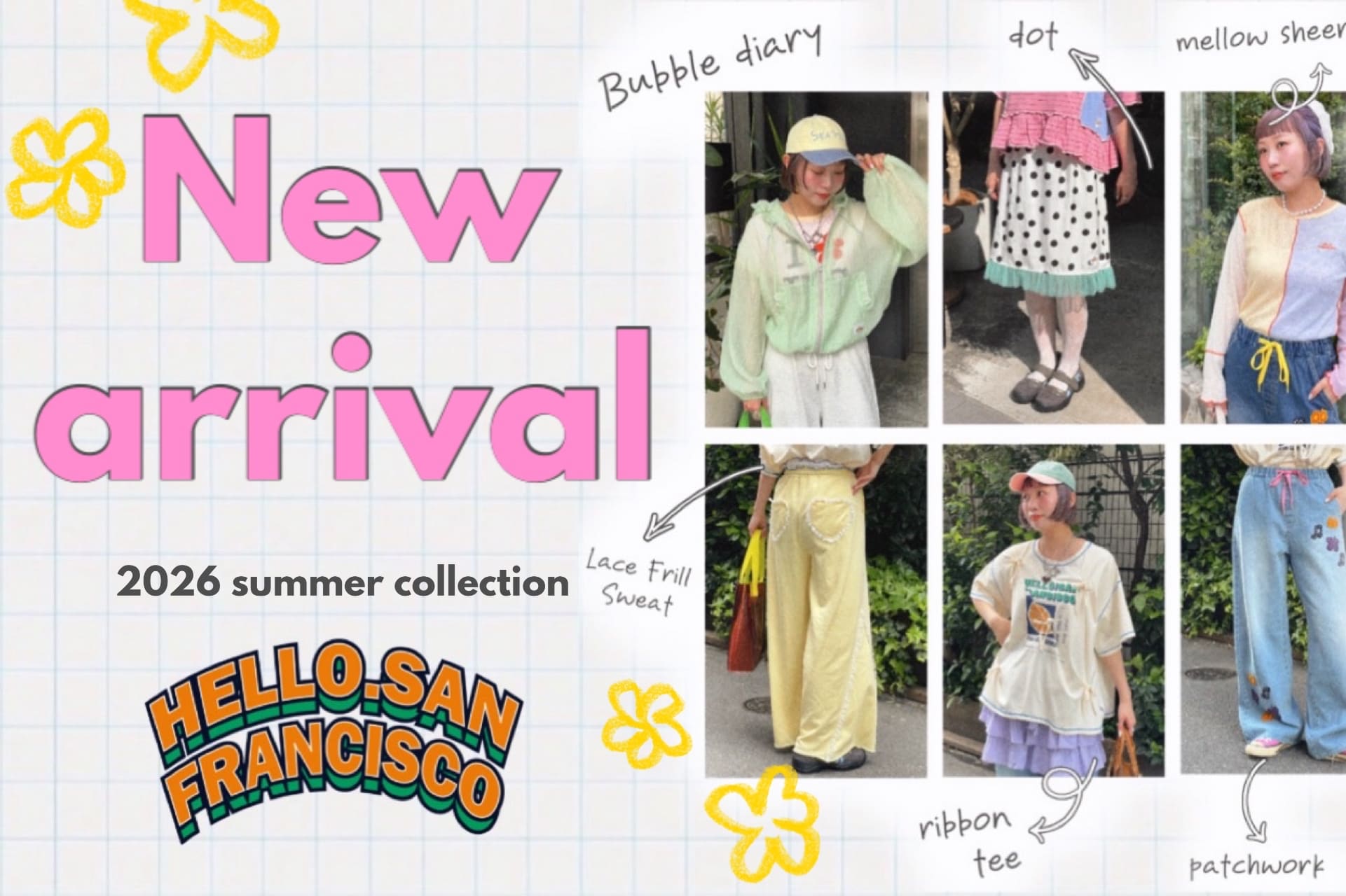 【HELLO.SANFRANCISCO】5月発売新作商品公開スタート♪