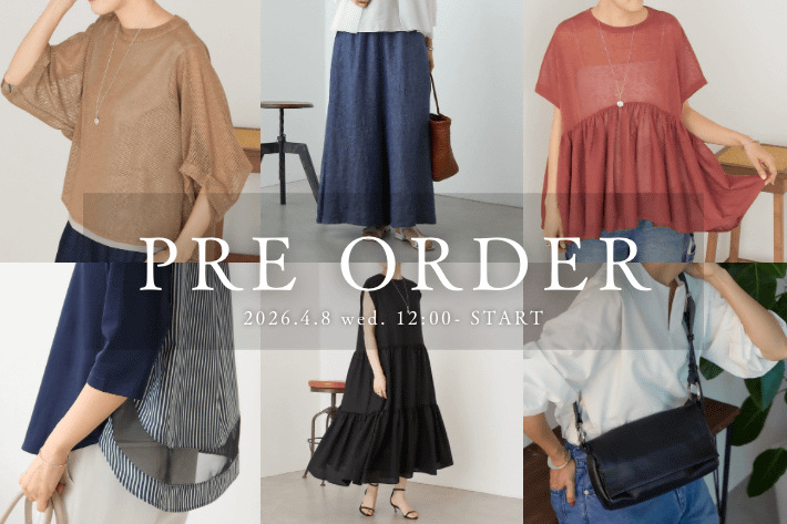 【PRE ORDER】新作アイテムの予約スタート！