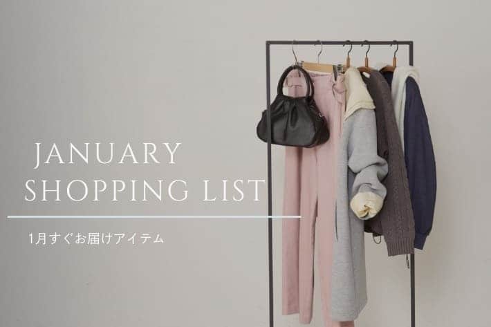 【すぐ届く！】1月のSHOPPING LIST