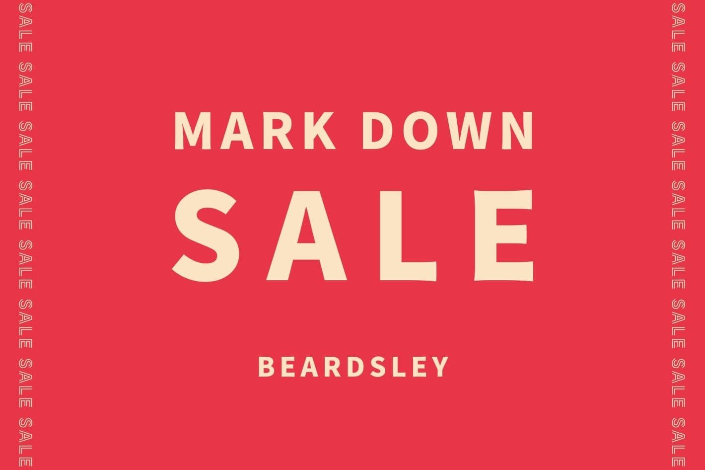 【SALE】マークダウン！！