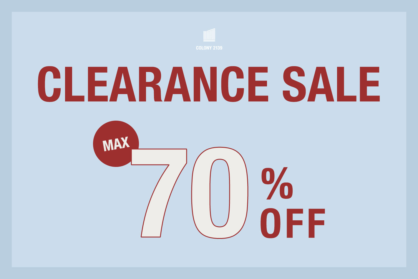 【MAX70%OFF】CLEARANCE SALE開催中！！