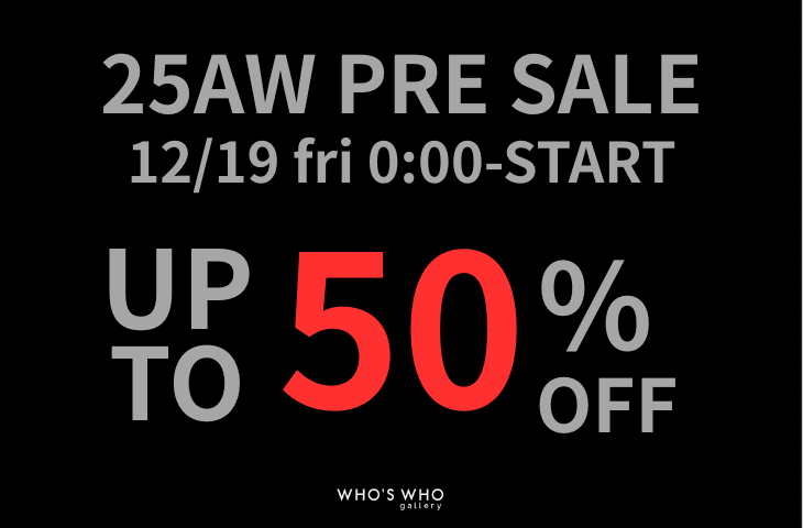 【PRE SALE】MAX50%オフ