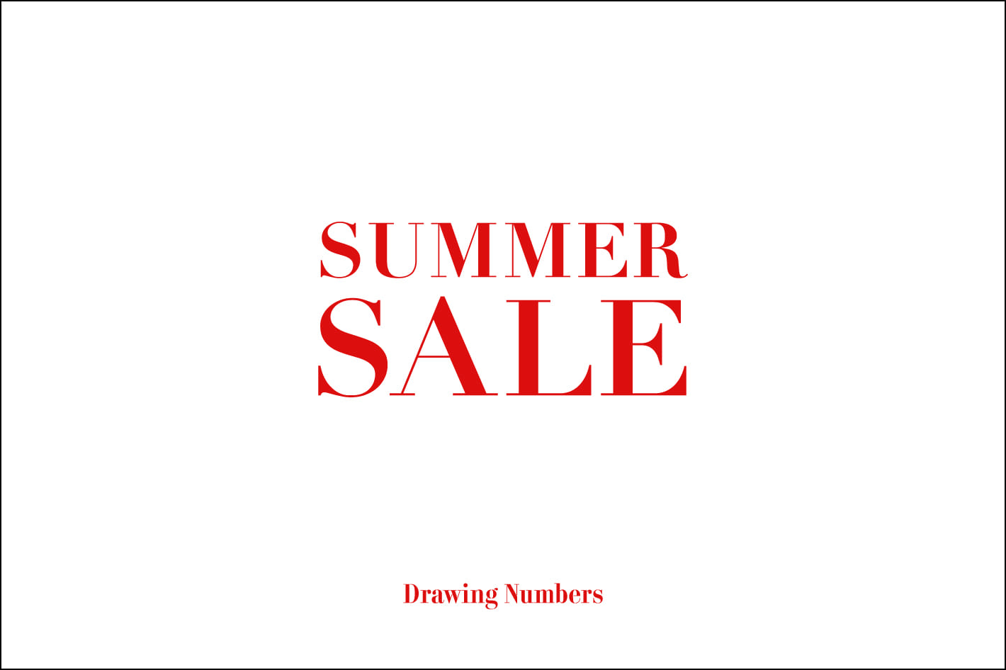 SUMMER SALE START!