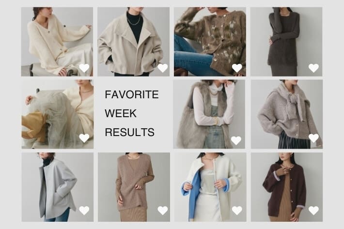 【15%OFF】お気に入りWEEK TOP5発表 / 9.25(木) 23:59まで特別価格
