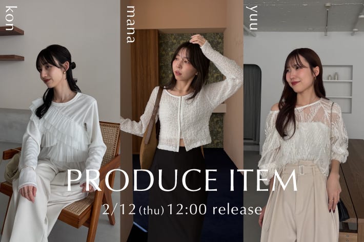 【2/12 12:00~販売開始】mana・kon・yuu PRODUCE ITEM