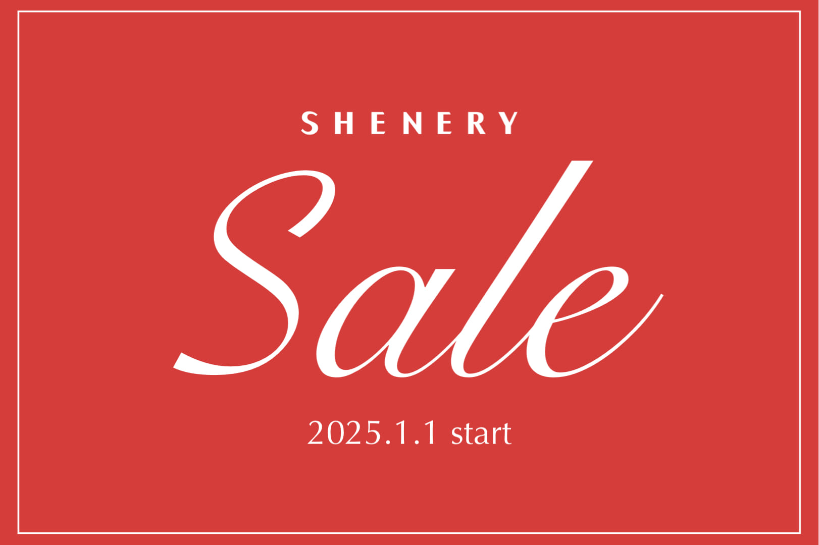 【SHENERY】WINTER SALE開催中！