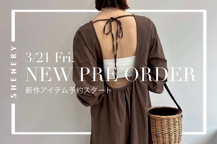 【21日12時予約スタート】2025SS 新作予約アイテム！