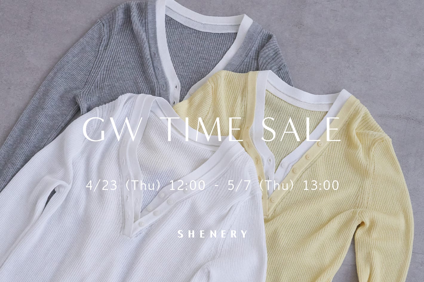 【人気アイテムも対象に！】GW TIME SALE