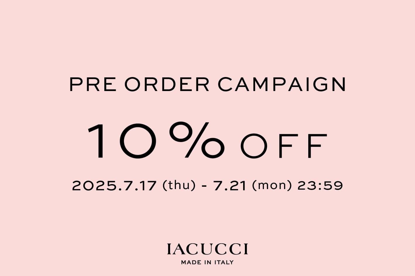 【IACUCCI】予約10％OFFクーポン