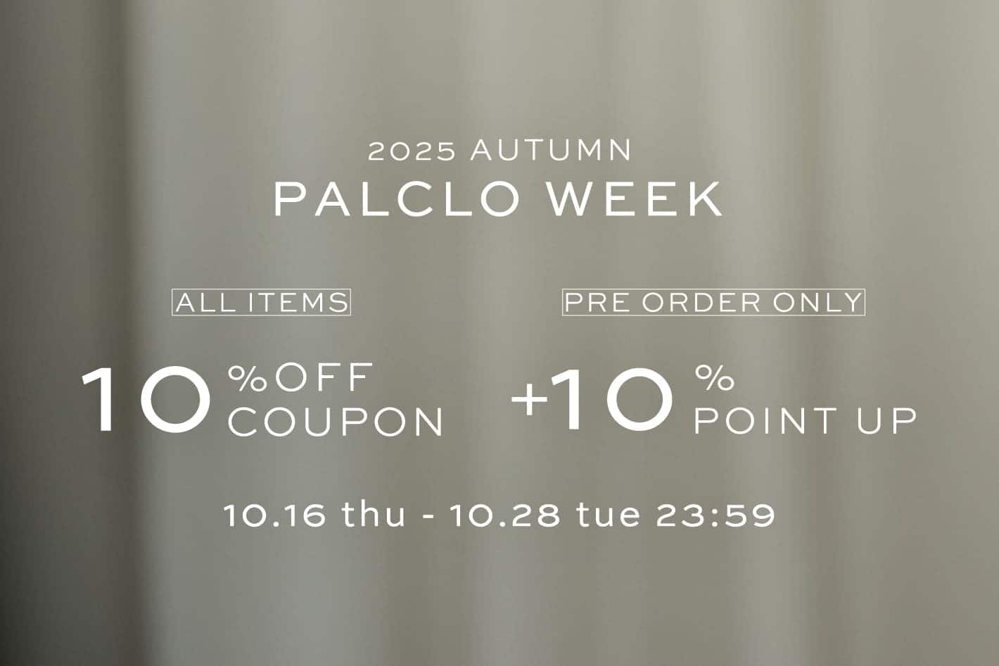 【IACUCCI】パルクロウィーク10%OFFクーポン
