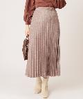 natural couture(ナチュラルクチュール) ラメプリーツスカート