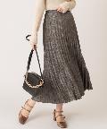 natural couture(ナチュラルクチュール) ラメプリーツスカート
