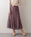 natural couture(ナチュラルクチュール) お花べロアレースマーメイドスカート Mサイズ