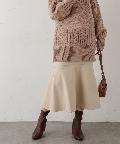 natural couture(ナチュラルクチュール) やわらかほっこりカラーマーメイドスカート