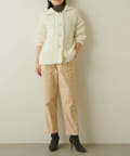 Whim Gazette ウィム ガゼット バックサテン製品染め　ベイカーパンツ Whim Gazette(ウィム ガゼット)のバックサテン製品染めベイカー