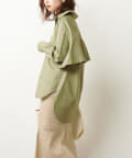 natural couture(ナチュラルクチュール) バックフリルシャツ