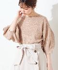 natural couture(ナチュラルクチュール) ボリュームバルーン袖お上品ニット