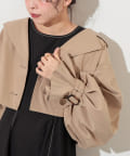 natural couture(ナチュラルクチュール) 【WEB限定】ショートトレンチジャケット
