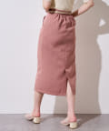 natural couture(ナチュラルクチュール) ウエストタックデザインナロースカート