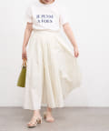 natural couture(ナチュラルクチュール) 40ブロードたっぷりギャザーフレアスカート