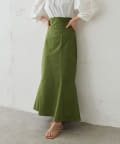 natural couture(ナチュラルクチュール) 【WEB限定】ハイウエストマーメイドスカートSサイズ