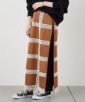 CIAOPANIC TYPY(チャオパニックティピー) フェイクスウェードパッチワーク巻きスカート