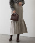natural couture(ナチュラルクチュール) キラっとラメマーメイドスカート