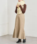 natural couture(ナチュラルクチュール) 【WEB限定カラー有り】ハイウエストマーメイドジャンバースカート　Sサイズ