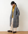 OLIVE des OLIVE OUTLET(オリーブ・デ・オリーブ アウトレット) 【dsf】Checked Colorless Overcoat
