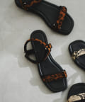 DOUDOU(ドゥドゥ) Velcro strap sandals