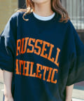 CPCM(シーピーシーエム) 【Russell Athletic】カレッジ2段ロゴ半袖スウェットT