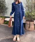 NICE CLAUP / OLIVE des OLIVE OUTLET(ナイスクラップ  / オリーブ デ オリーブ アウトレット) デニムワンピ