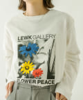 mystic(ミスティック) LEWK FLOWER ロングTシャツ