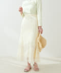 natural couture(ナチュラルクチュール) 女性らしいエッセンスをプラス レースマーメイドスカート