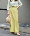 natural couture(ナチュラルクチュール) WEB限定カラー有り/深スリットデザインきれいめタイトスカート