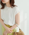 natural couture(ナチュラルクチュール) 女性らしさ引き立つ パール付きお上品ニット