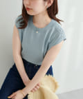 natural couture(ナチュラルクチュール) 女性らしさ引き立つ パール付きお上品ニット
