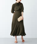 natural couture(ナチュラルクチュール) セットでワンピース風に着れるブラウス&スカート