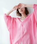 natural couture(ナチュラルクチュール) BIGシルエットシアーシャツ