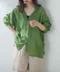 natural couture(ナチュラルクチュール) BIGシルエットシアーシャツ
