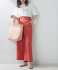 natural couture(ナチュラルクチュール) WEB限定/マリンワイドパンツ