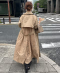 BACKレーストレンチコート | Chez toi(シェトワ)レディース