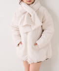 NICE CLAUP / OLIVE des OLIVE OUTLET(ナイスクラップ  / オリーブ デ オリーブ アウトレット) マフラー付ノーカラー中綿アウター