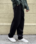 cpcm コーデュロイパンツ　黒 コーデュロイタックワイドパンツ | CPCM(シーピーシーエム