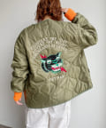 CPCM(シーピーシーエム) バック刺繍キルティングジャケット